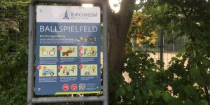 Stadt Kirchheim | Ballspielfelder-Schildern