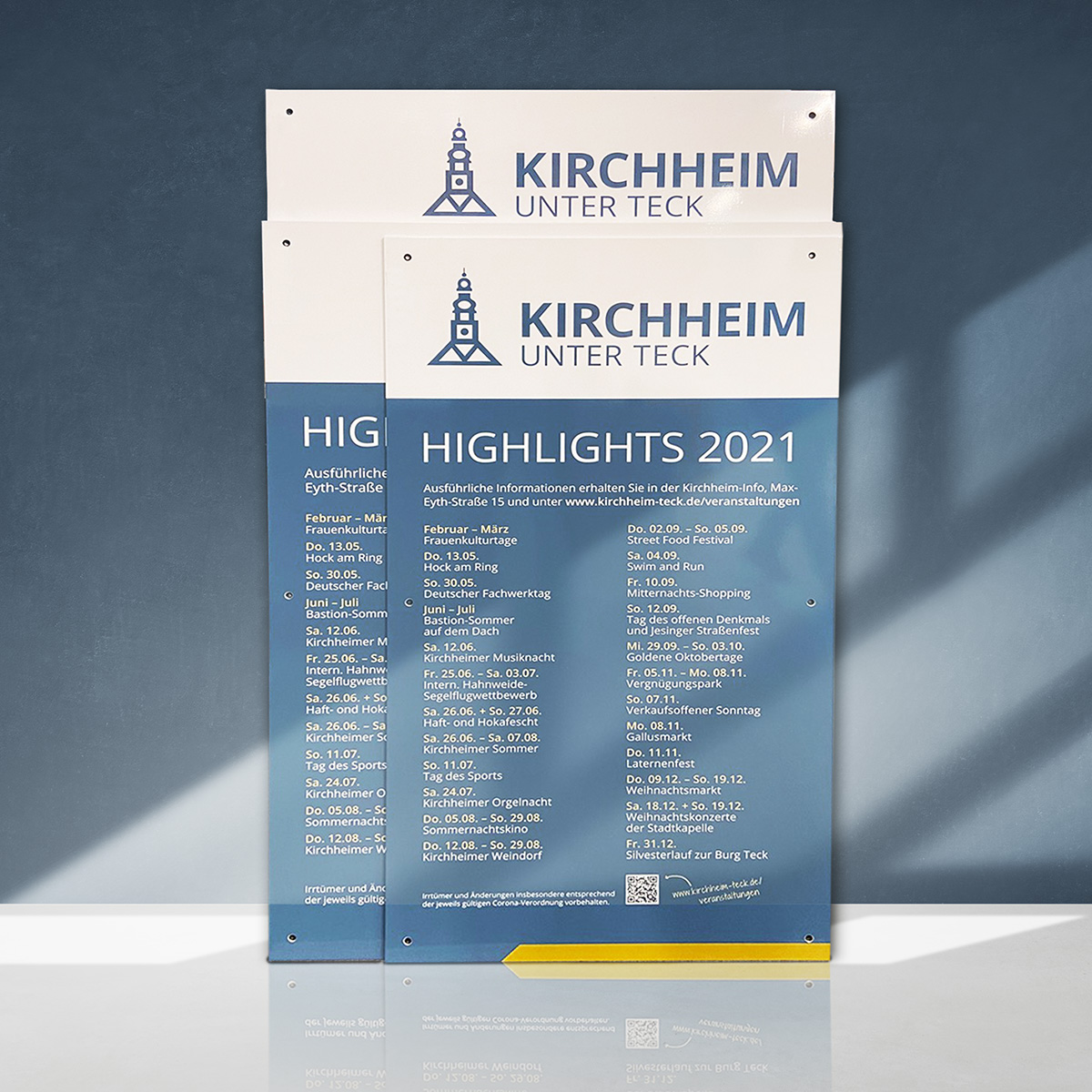 Stadt Kirchheim | Highlights 2021 Schilder