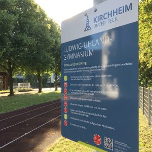Stadt Kirchheim | Schulen-Schilder