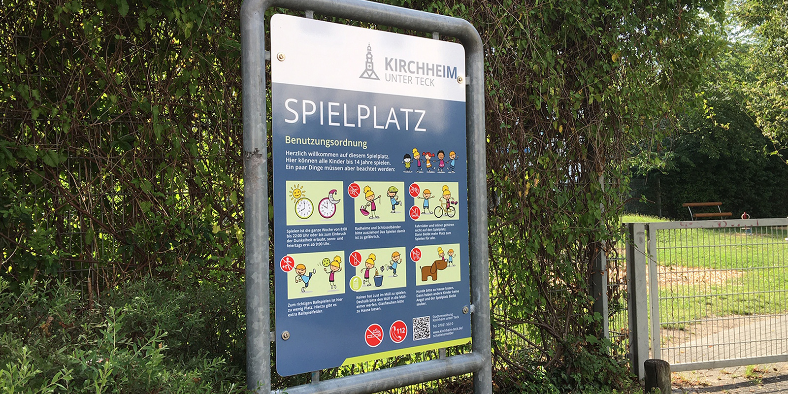 Stadt Kirchheim | Spielplatz-Schilder
